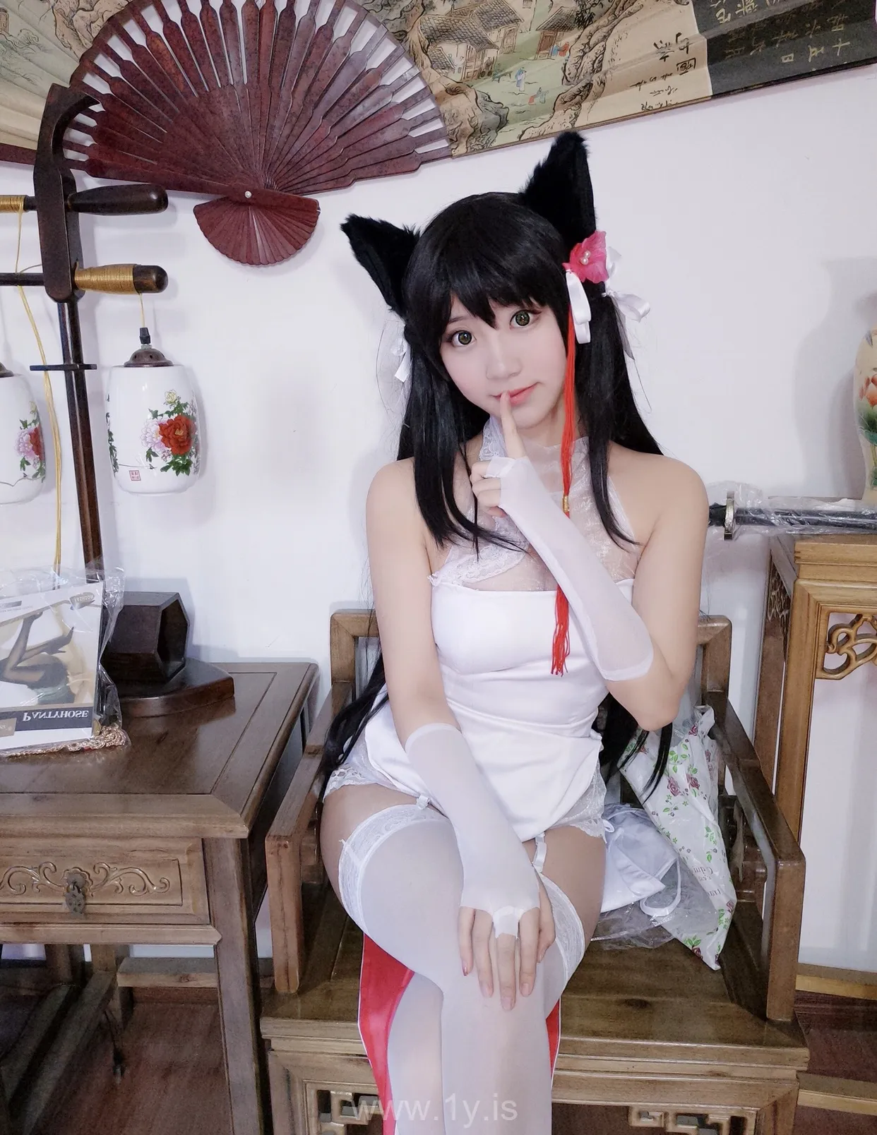 Coser@黑川 NO.004 Gorgeous Asian Cutie 獒犬旗袍